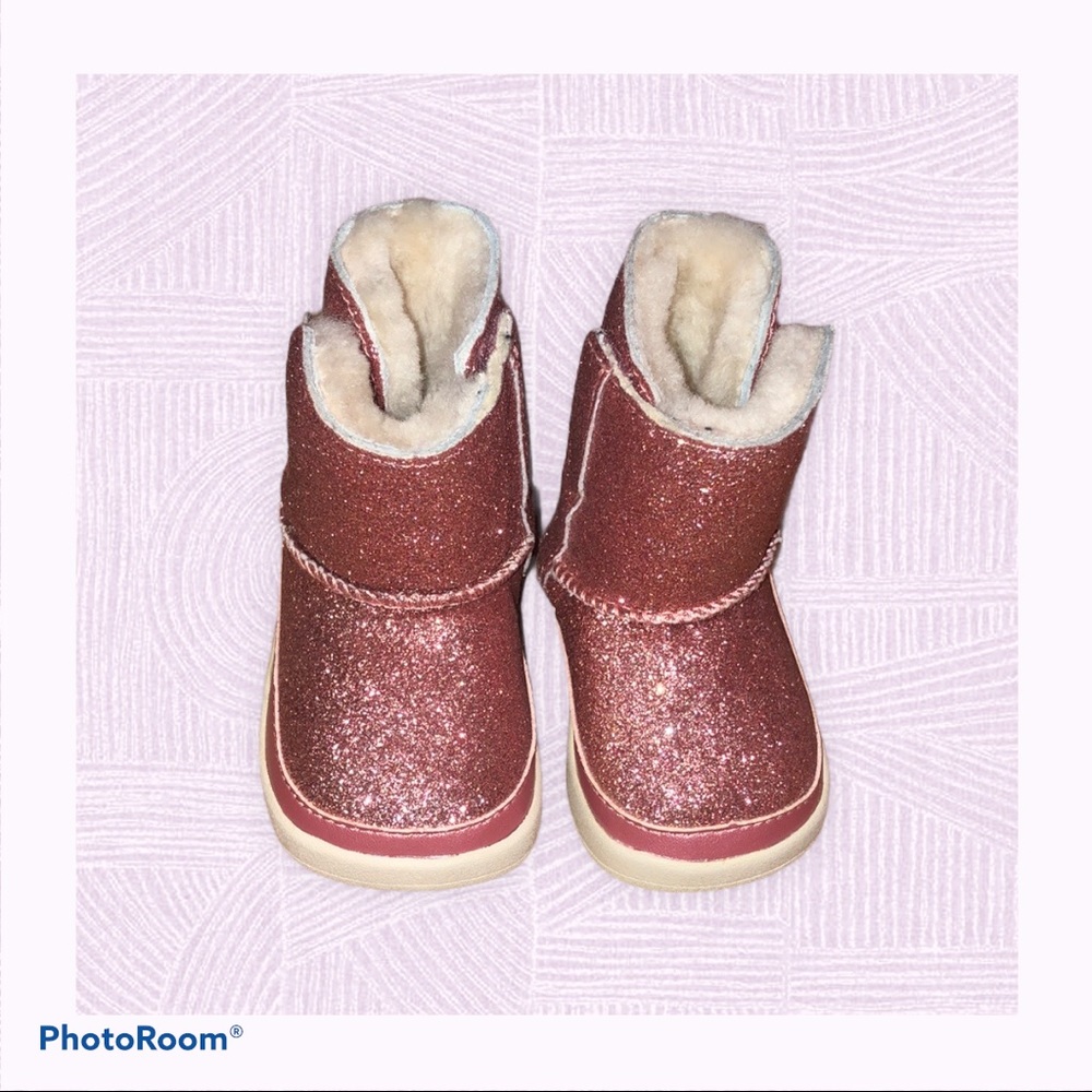 Baby pink sparkly Ugg’s  boots